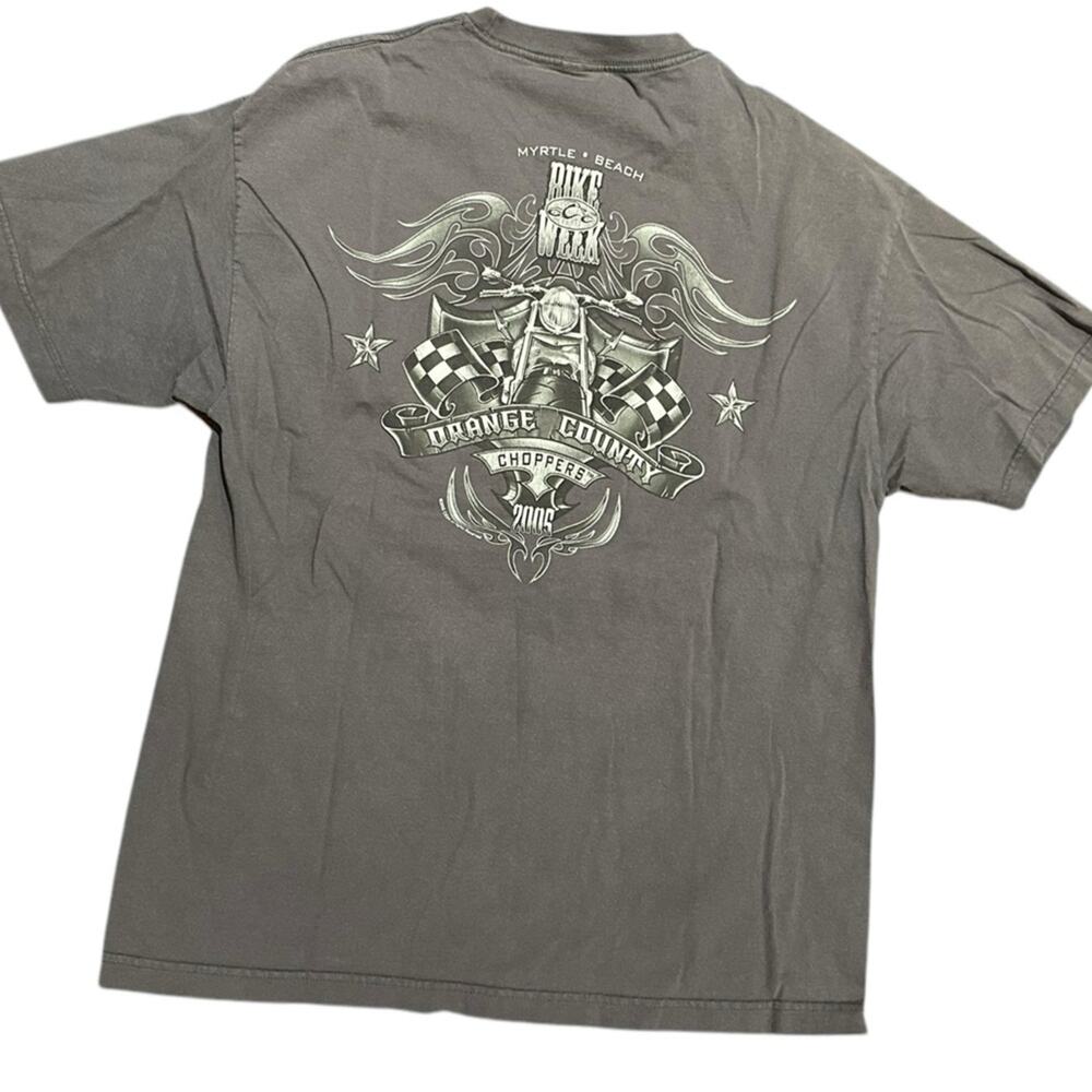 Vintage Bike Week Orange County Chopper 2005 Gray Short Sleeve T-Shirt XL